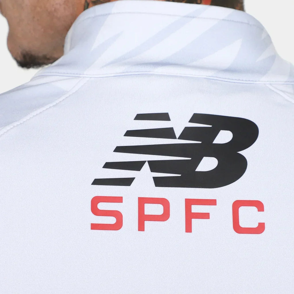 Jaqueta São Paulo 26/27 Pré Jogo New Balance Masculina - Cinza Claro