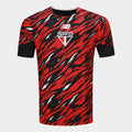 Camisa São Paulo 26/27 s/n Pré-Jogo New Balance Masculina - Vermelho+Branco