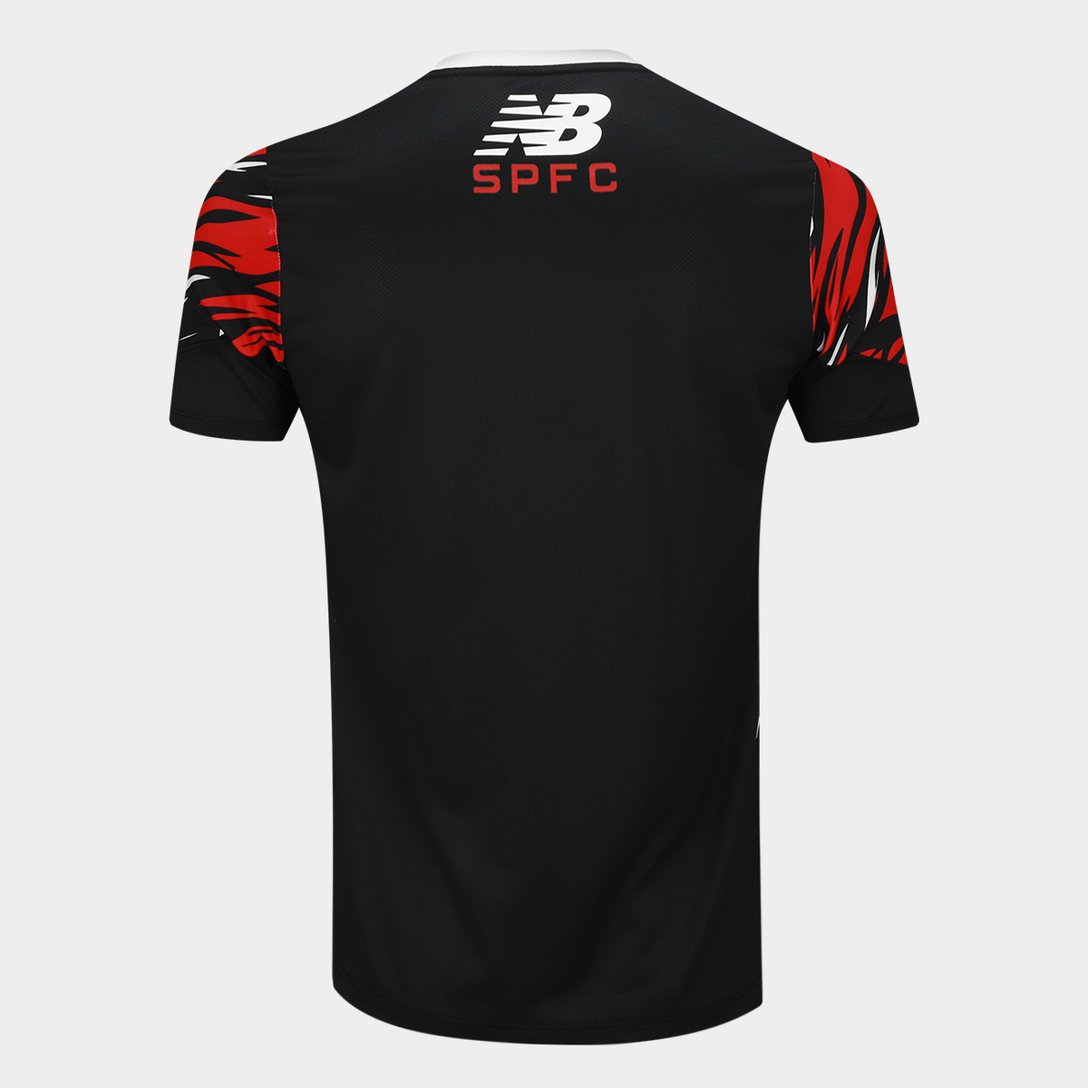 Camisa São Paulo 26/27 s/n Pré-Jogo New Balance Masculina - Vermelho+Branco