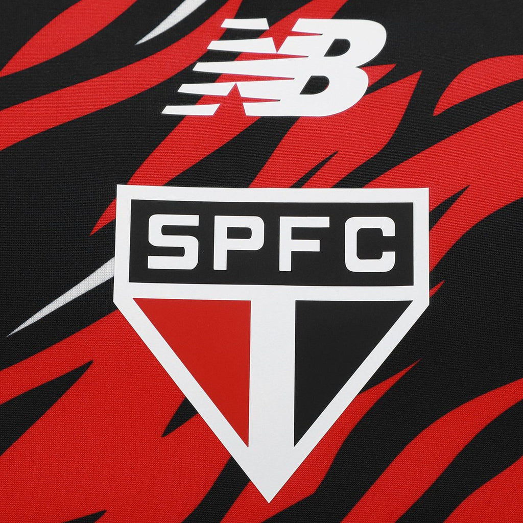 Camisa São Paulo 26/27 s/n Pré-Jogo New Balance Masculina - Vermelho+Branco
