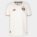 Camisa São Paulo Comemorativa 26/27 Torcedor New Balance Infantil Off White 39V-264H-701