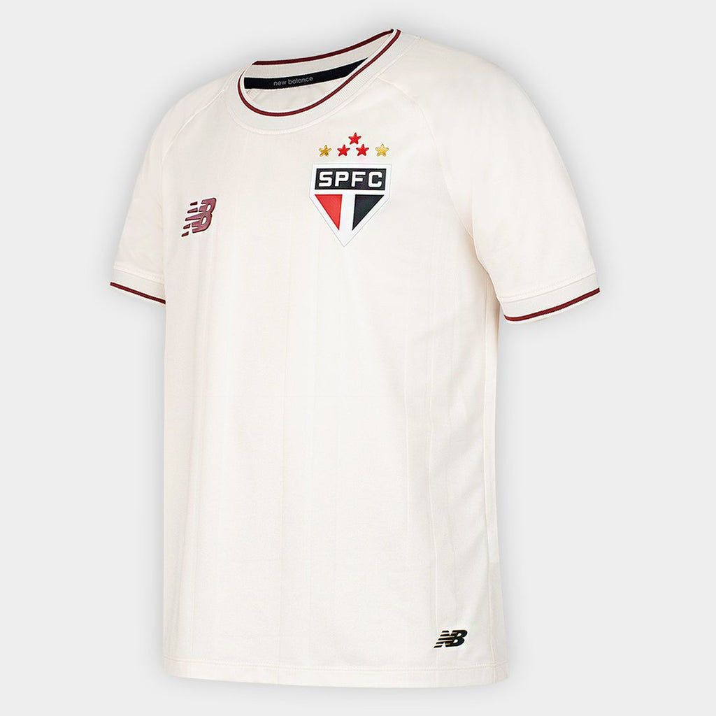 Camisa São Paulo Comemorativa 26/27 Torcedor New Balance Infantil Off White 39V-264H-701