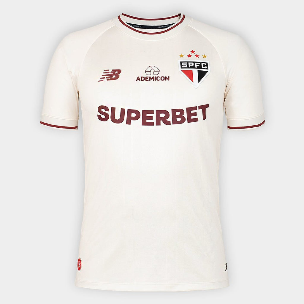 Camisa São Paulo Comemorativa 26/27 Jogador New Balance Masculina Off-White 39V-264I-701