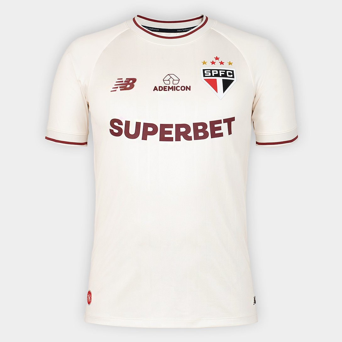 Camisa São Paulo Comemorativa 26/27 Jogador New Balance Masculina Off-White 39V-264I-701