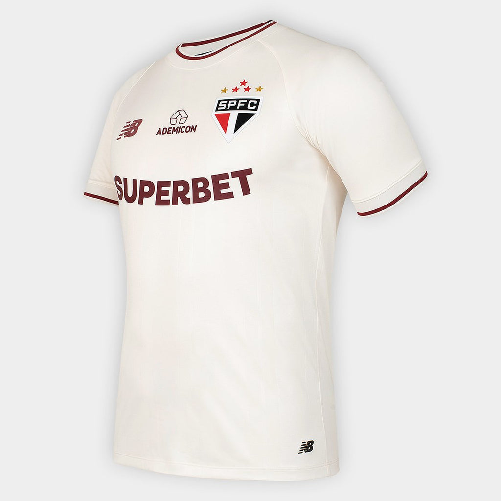 Camisa São Paulo Comemorativa 26/27 Jogador New Balance Masculina Off-White 39V-264I-701